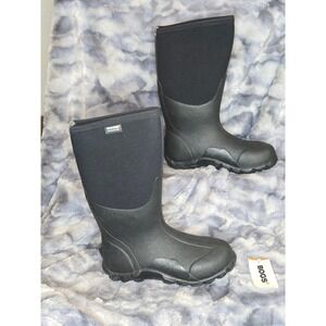 NWB Bogs Classic High Waterproof Neo-Tech Mens Black Boots Size 7 EU 40